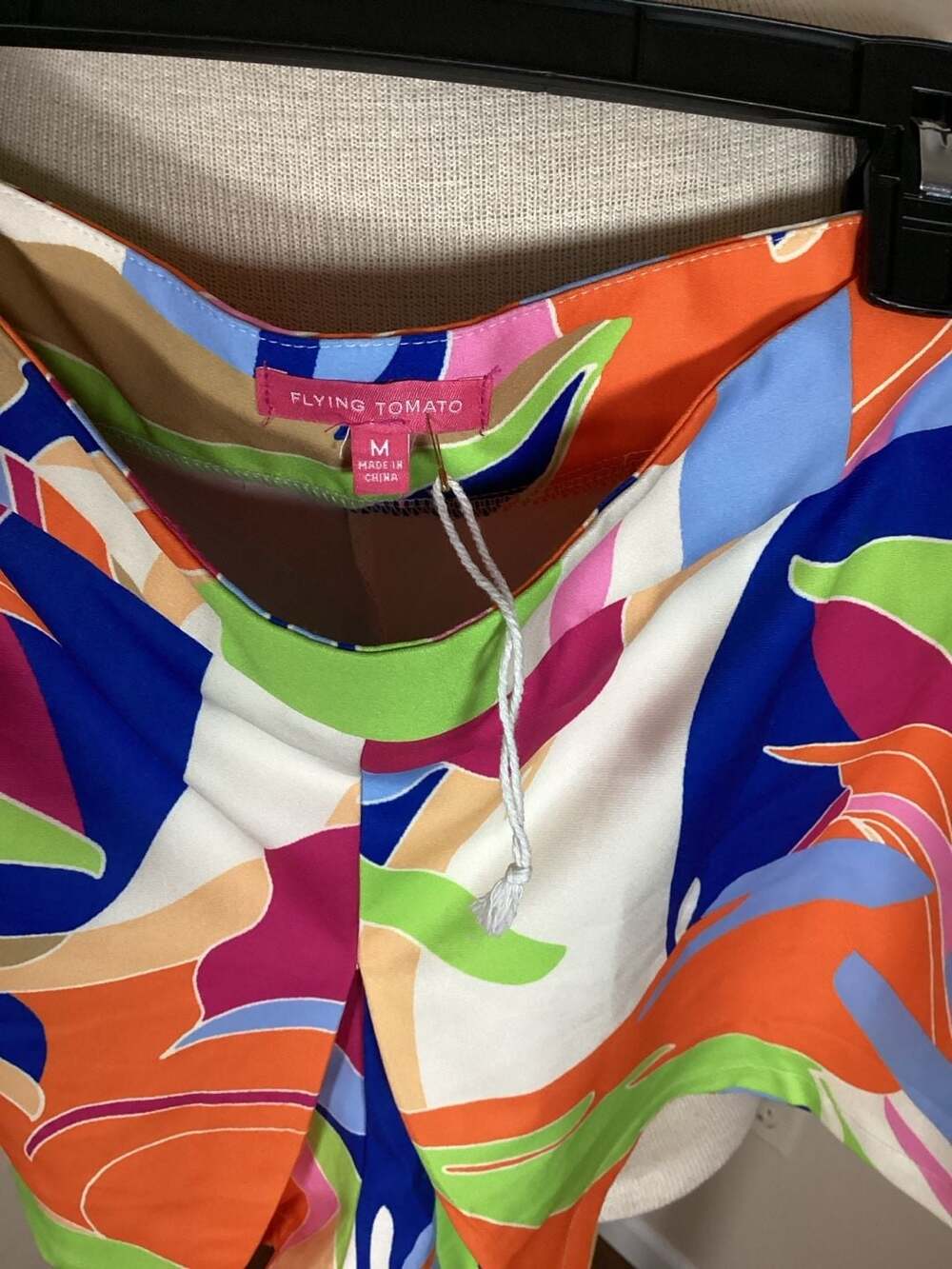 Flying Tomato Abstract Multicolor Print Skort - Picture 2 of 3